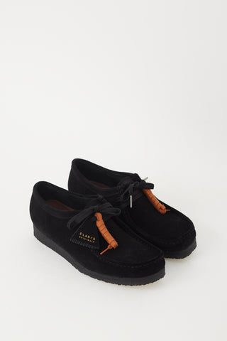 Clarks Originals Black Suede Wallabee Loafer