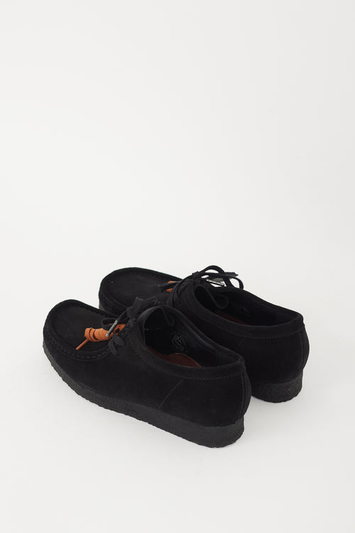 Clarks Originals Black Suede Wallabee Loafer