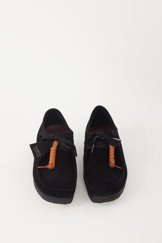 Clarks Originals Black Suede Wallabee Loafer