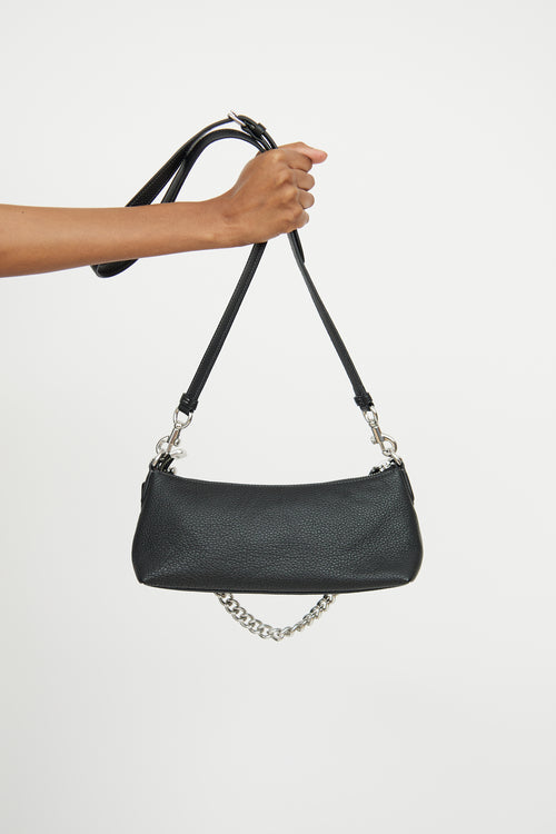 Coach Black 
Silver Stud Charlotte Shoulder Bag