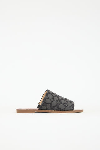 Coach Jacquard Logo Hazel Sandal