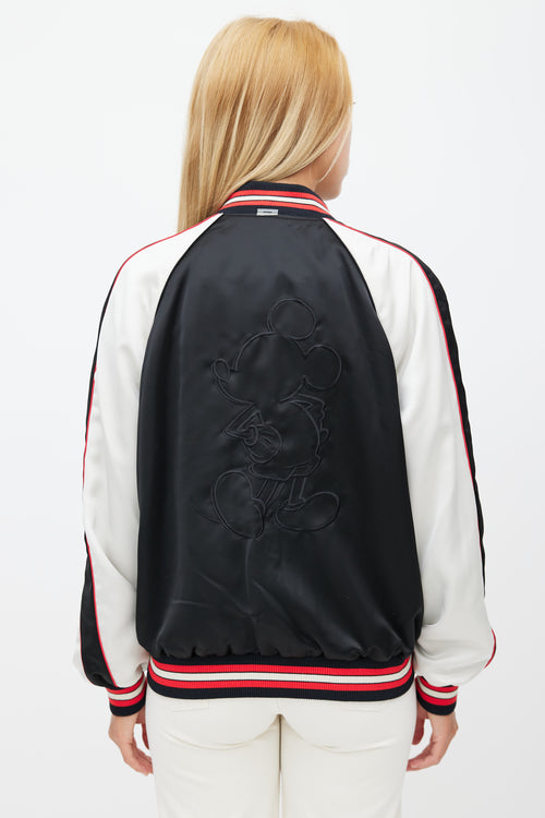 Coach x Disney Black 
Multicolour Satin Jacket