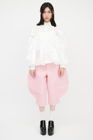 Comme des Garçons AD 2012 Pink Cropped Jodhpur Trousers