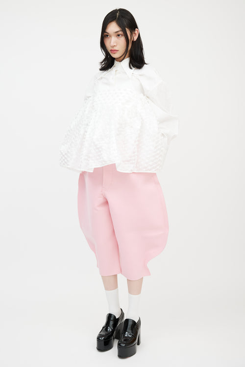 Comme des Garçons AD 2012 Pink Cropped Jodhpur Trousers