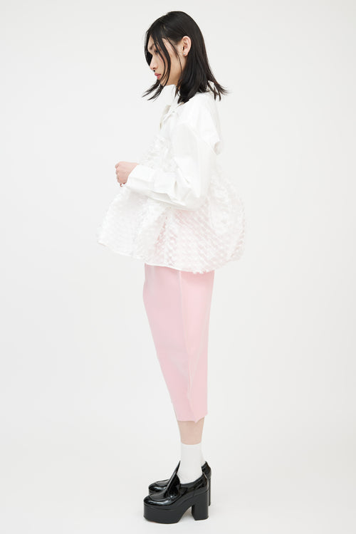 Comme des Garçons AD 2012 Pink Cropped Jodhpur Trousers