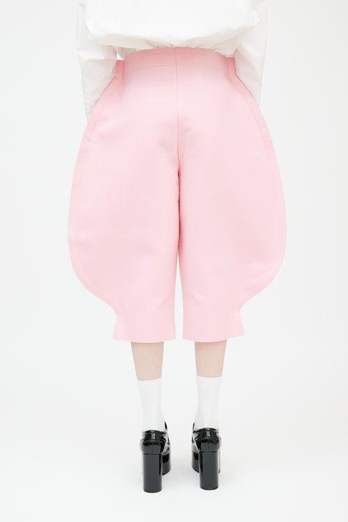 Comme des Garçons AD 2012 Pink Cropped Jodhpur Trousers