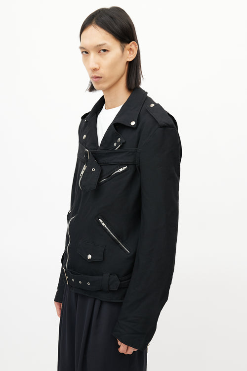 Comme des Garçons BLACK Black Belted Rider Jacket