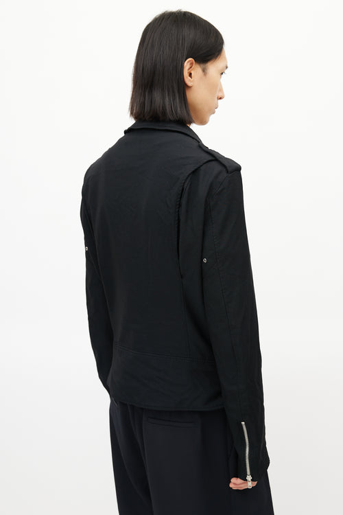 Comme des Garçons BLACK Black Belted Rider Jacket