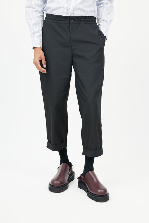 Black Cuffed Trouser