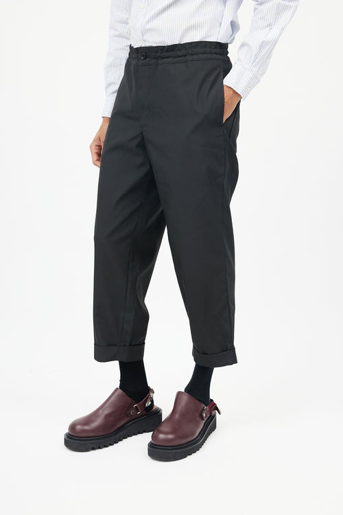 Black Cuffed Trouser