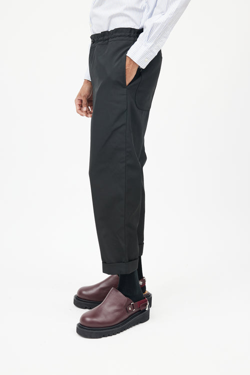 Black Cuffed Trouser