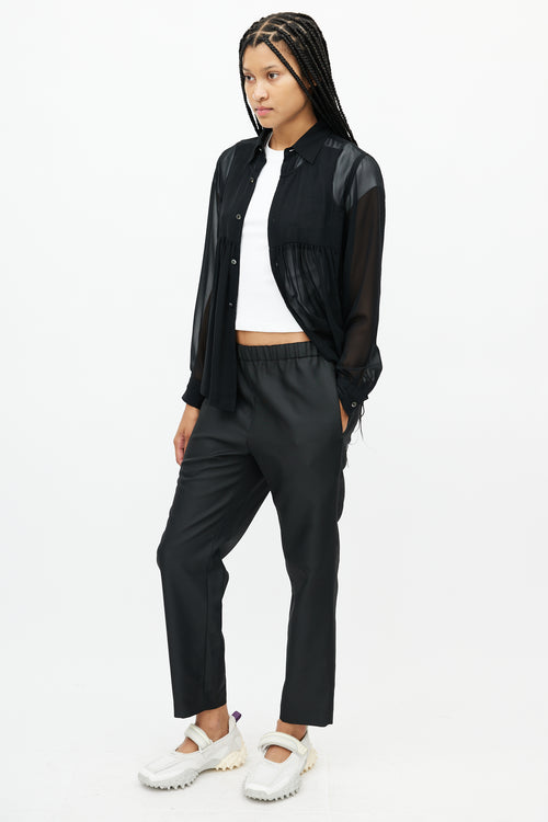 Comme des Garçons Black Elasticized Slim Trouser