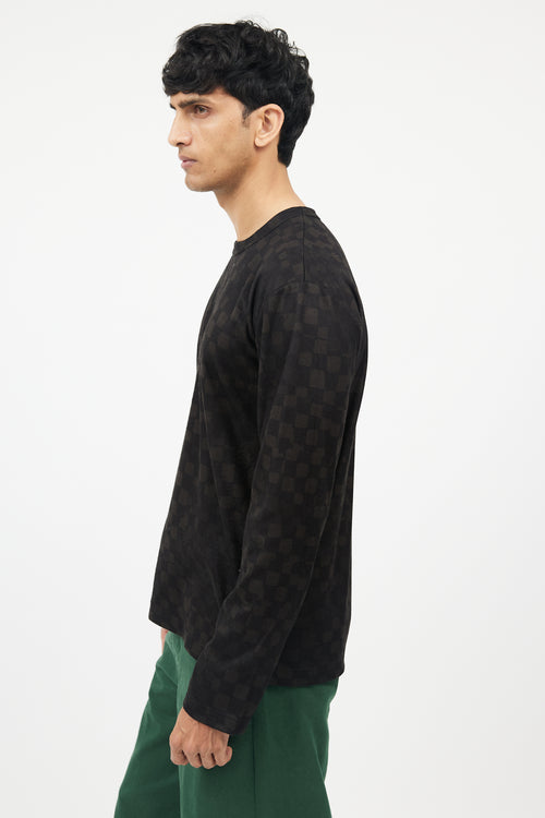 Comme des Garçons Black 
Green Faded Long Sleeve Shirt