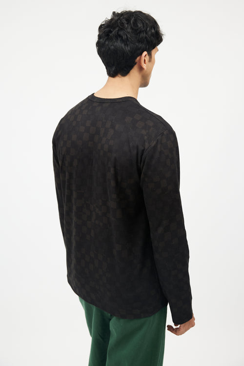 Comme des Garçons Black 
Green Faded Long Sleeve Shirt