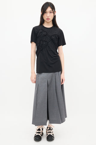 Comme des Garçons Black Heart Ruched T-Shirt