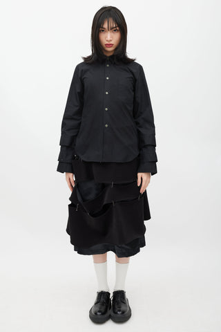 Comme des Garçons Black Layered Sleeve Shirt