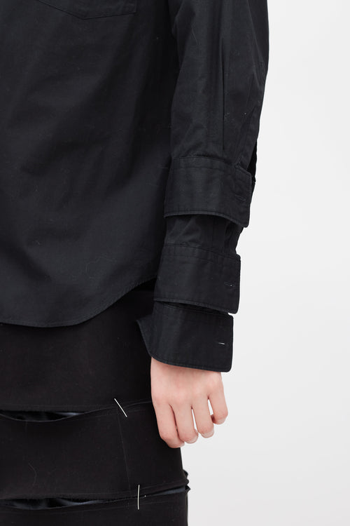 Comme des Garçons Black Layered Sleeve Shirt