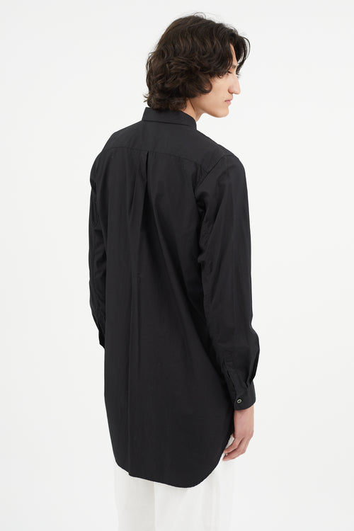 Comme des Garçons Black Patchwork Panelled Shirt