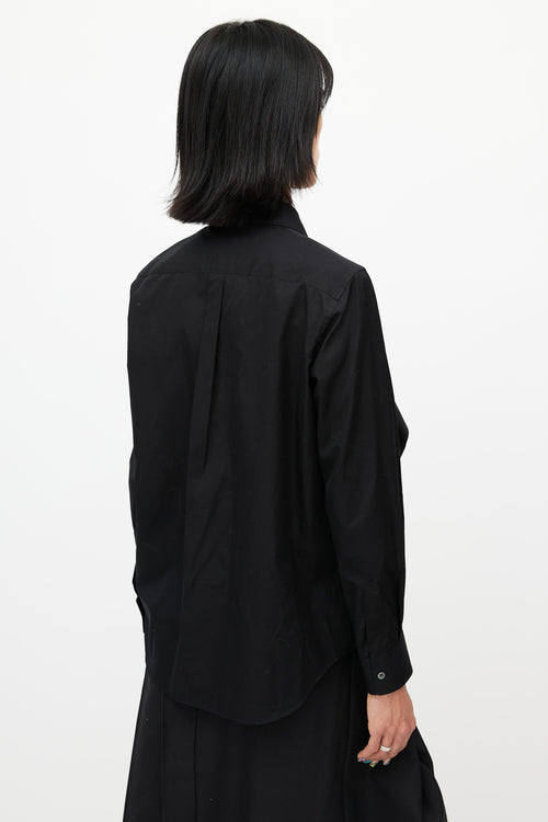 Comme des Garçons Black Ruffled Shirt