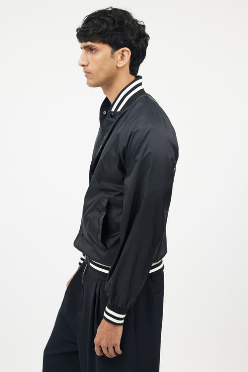 Comme des Garçons Black 
White Nylon Jacket