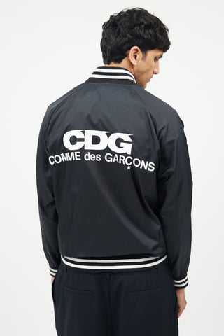 Comme des Garçons Black 
White Nylon Jacket