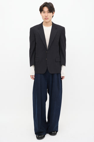 Comme des Garçons Black Wool Blazer