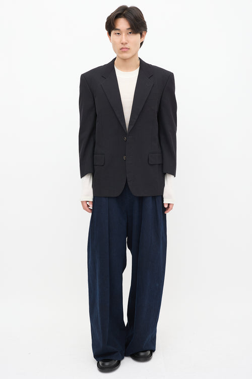 Comme des Garçons Black Wool Blazer