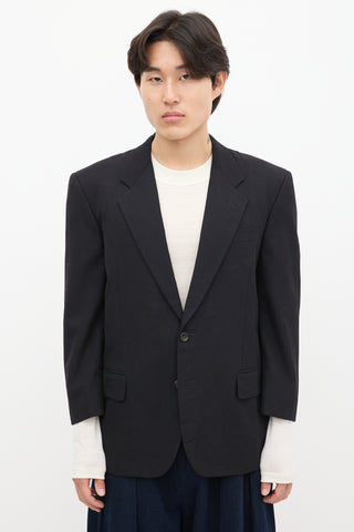 Comme des Garçons Black Wool Blazer