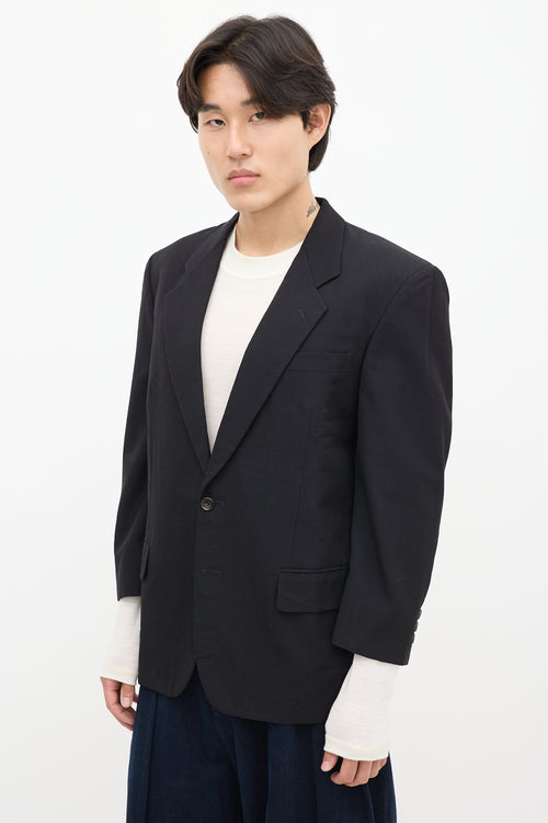 Comme des Garçons Black Wool Blazer