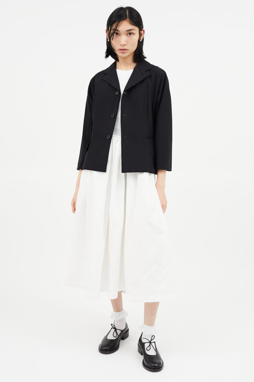 Comme des Garçons Black Wool Drop Shoulder Blazer