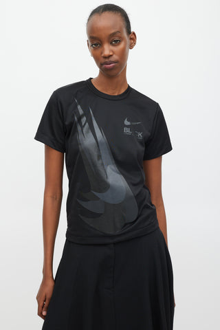 Comme des Garçons Black X Nike Logo Printed T-Shirt