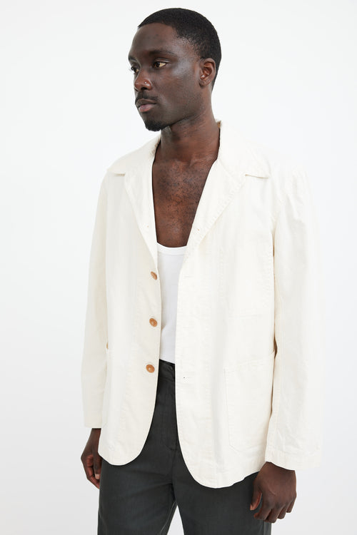 Comme des Garçons Cream Chore Coat