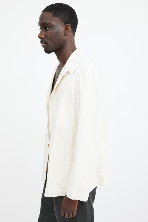 Comme des Garçons Cream Chore Coat