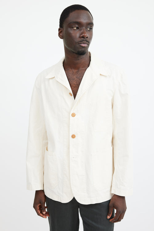 Comme des Garçons Cream Chore Coat