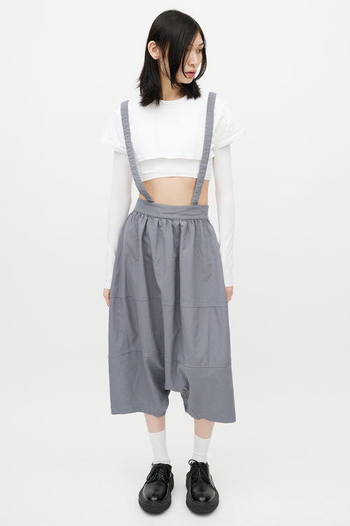 Comme des Garçons Grey Drop Seat Overall