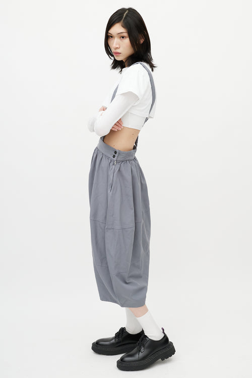 Comme des Garçons Grey Drop Seat Overall