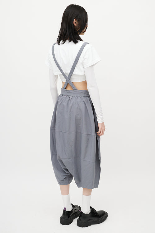 Comme des Garçons Grey Drop Seat Overall