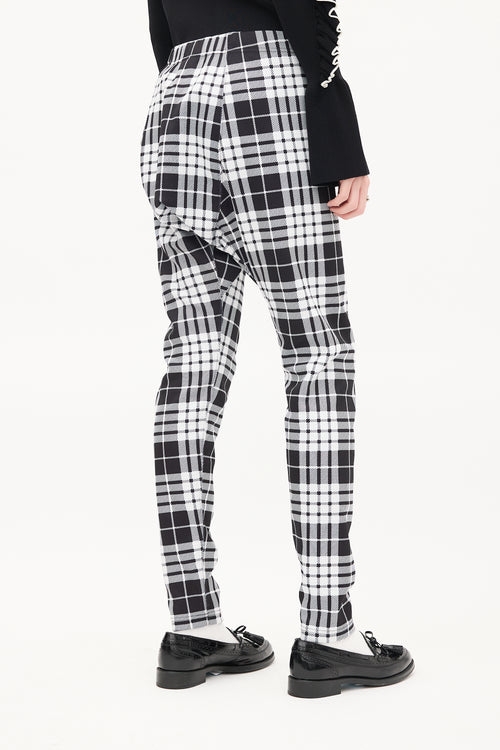 Comme des Garçons Homme Plus FW 2021 Black 
White Drop Seat Lounge Pant