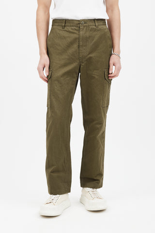 Comme des Garçons Hommes Green Straight Leg Cargo Pant