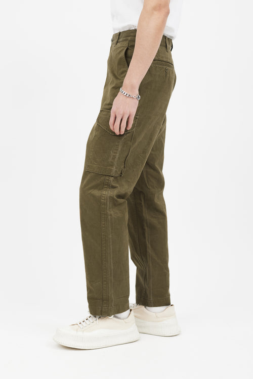 Comme des Garçons Hommes Green Straight Leg Cargo Pant