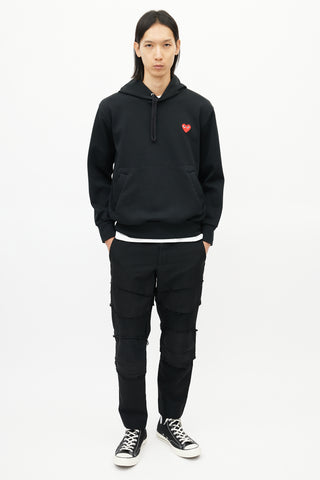 Comme des Garçons PLAY Black Logo Hoodie