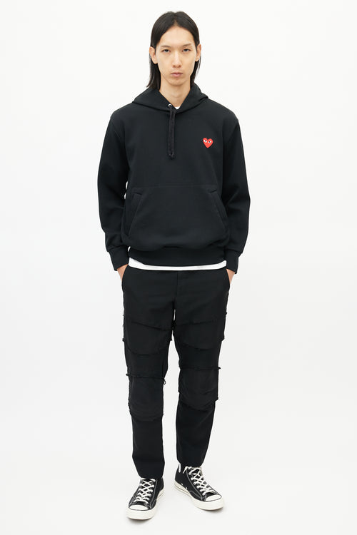 Comme des Garçons PLAY Black Logo Hoodie