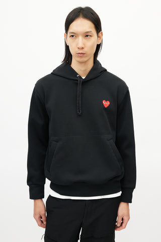 Comme des Garçons PLAY Black Logo Hoodie