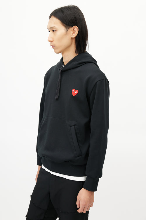 Comme des Garçons PLAY Black Logo Hoodie