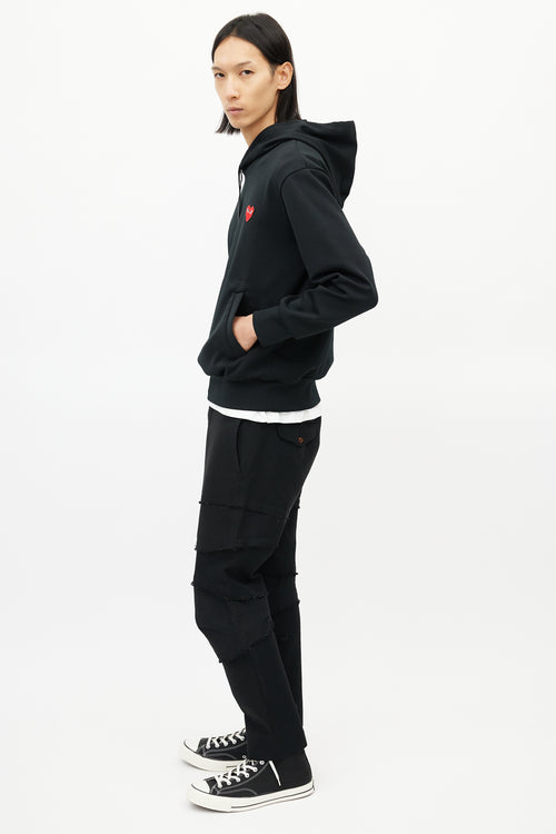 Comme des Garçons PLAY Black Logo Hoodie