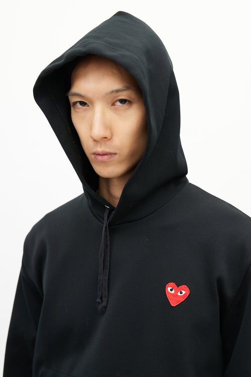 Comme des Garçons PLAY Black Logo Hoodie