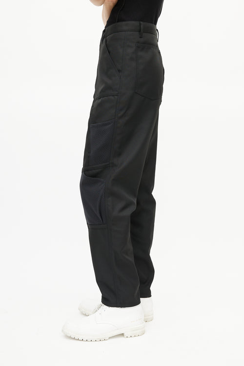 Comme des Garçons SHIRT Black Cargo Trouser