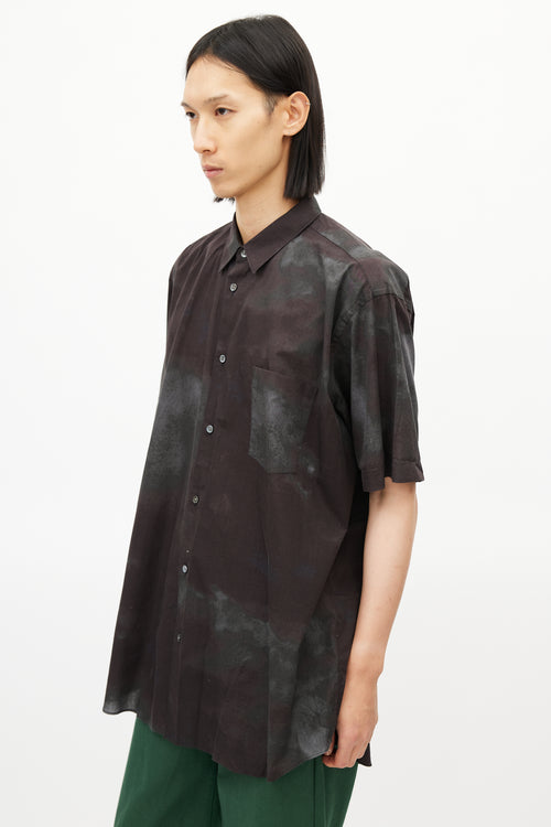 Comme des Garçons SHIRT Brown 
Grey Tie Dye Shirt