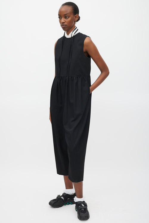 Comme des Garçons Tricot FW 2021 Black Dropped Seat Jumpsuit