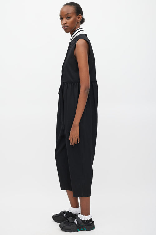 Comme des Garçons Tricot FW 2021 Black Dropped Seat Jumpsuit